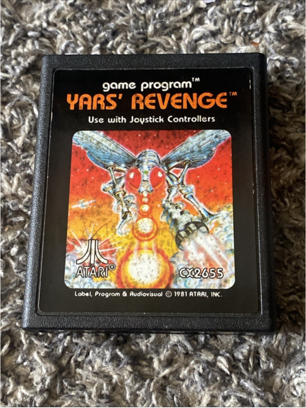 Yars' Revenge ATARI 2600 Video Game Program Cartridge Only 1981